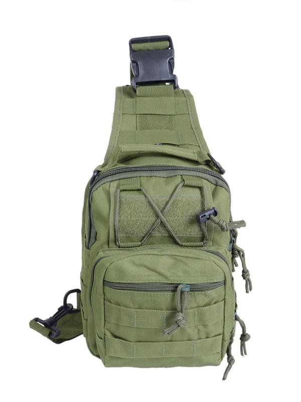 Men's Camo Pattern Sling Bag, Multi-functional Outdoor Leisure Cycling Mountain Camping Shoulder Bag, Sports Bag for Men