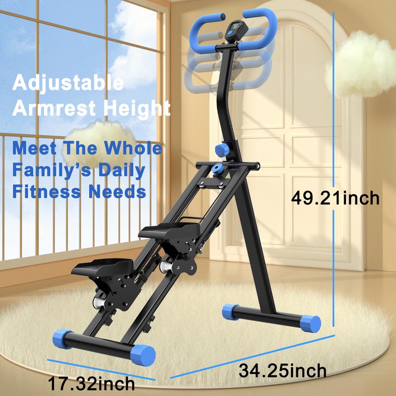 Stair Stepper for Home Exercise Vertical Climber Exercise Machine Steppers for Exercise at Home Compact Folding Cardio Exercise Climber Adjustable Tilt&Handlebar