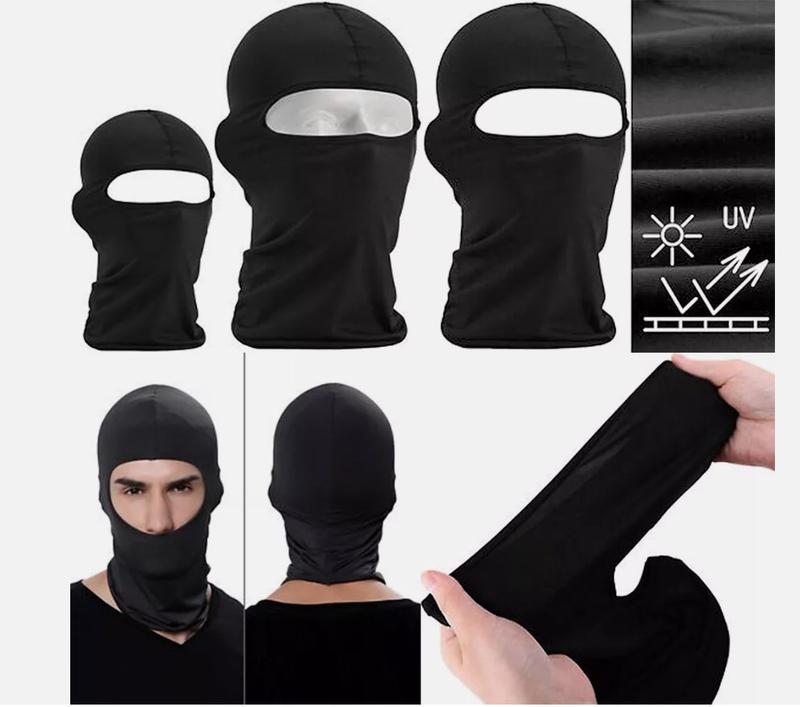 Balaclava Cover Full Face Mask Sun Black Neck Warmer Hat Men Windproof Masks for Outdoor Sun UV Protection Summer Cooling Windbreak Dust proof and sand control, sweat absorption and quick drying, wrinkle free