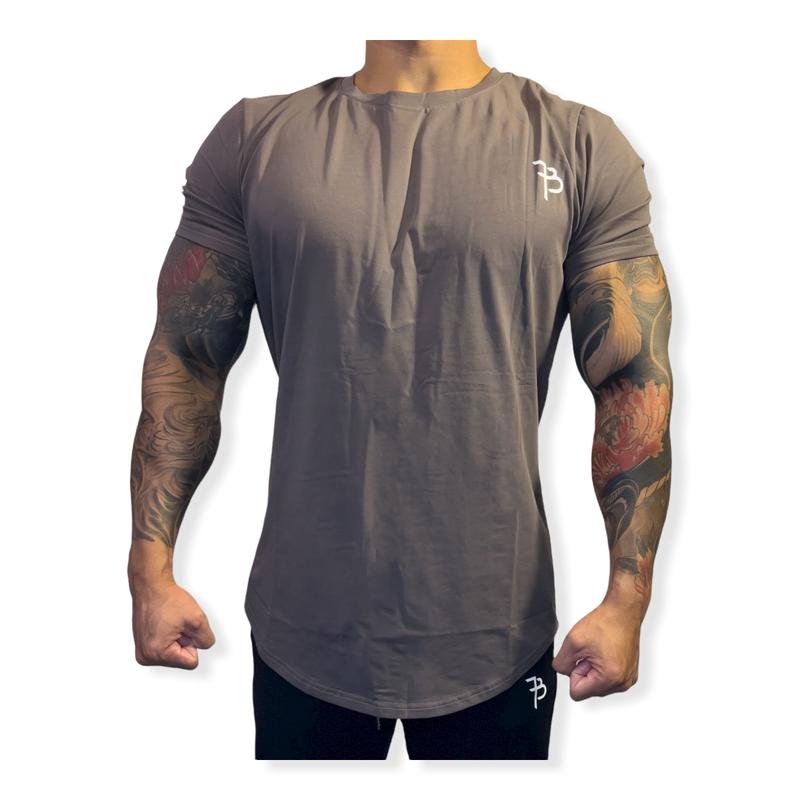 Fitburse Supremacy Workout Fitness T Shirt Men's, Summer Season, Slim Fit with Curved Hem, 95% Cotton 5% Spandex