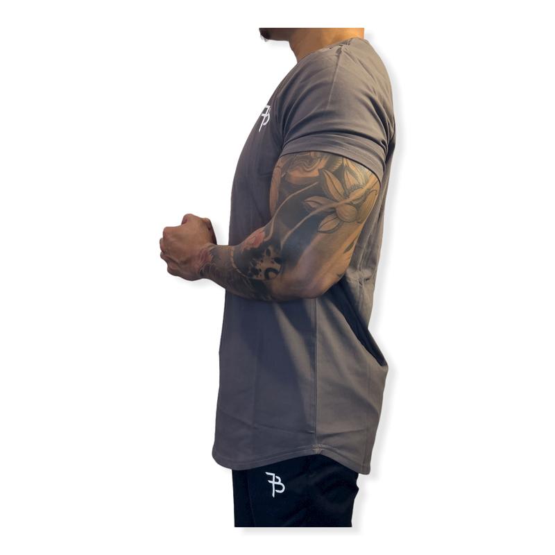 Fitburse Supremacy Workout Fitness T Shirt Men's, Summer Season, Slim Fit with Curved Hem, 95% Cotton 5% Spandex