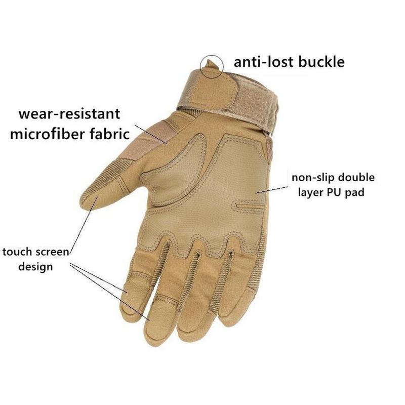 Tactical Motorcycle Motocross Full Finger Gloves Motorbike Riding Racing Mittens