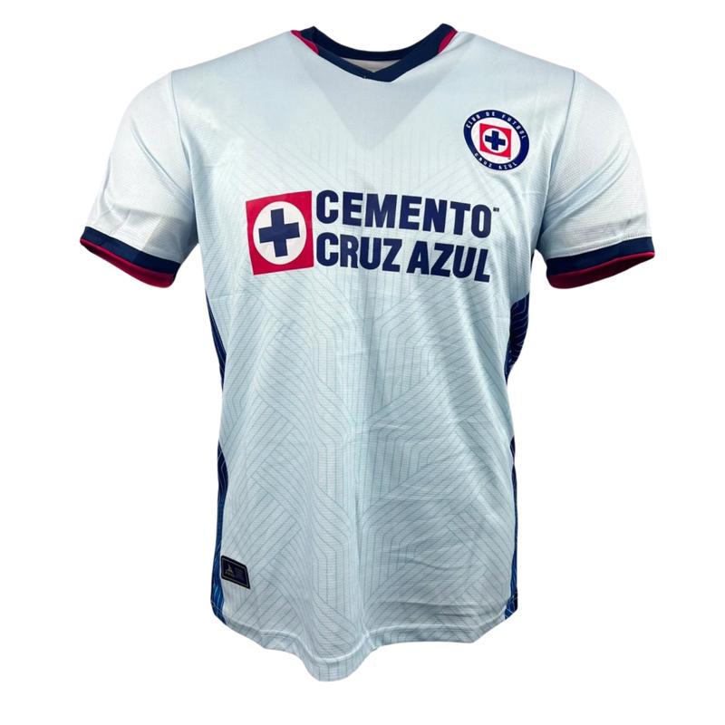 23-24 Cruz Azul home and away football jersey, blue and white machine washable short sleeve, high quality quick drying breathable, unisex soccer team