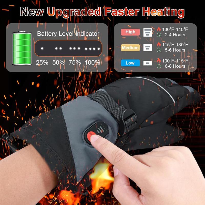 Rechargeable Heated Gloves for Men Women,7.4V Fast Heating Gloves Liners, Hand Warmers Arthritis Gloves, Heater Cold Winter Gloves, Snowmobile Camping Cycling Skiing Hiking Working