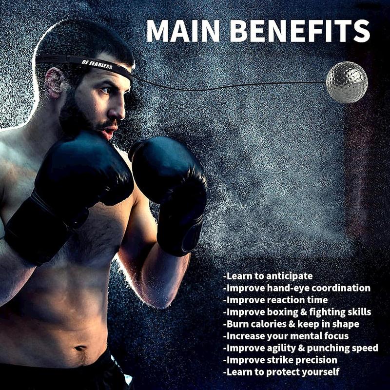 Boxing Reflex Ball for Adults, Sports Reaction Balls,Speed Flex,Boxing Machine,Boxing Training Ball,Improve Hand Eye Coordination, Punching Speed