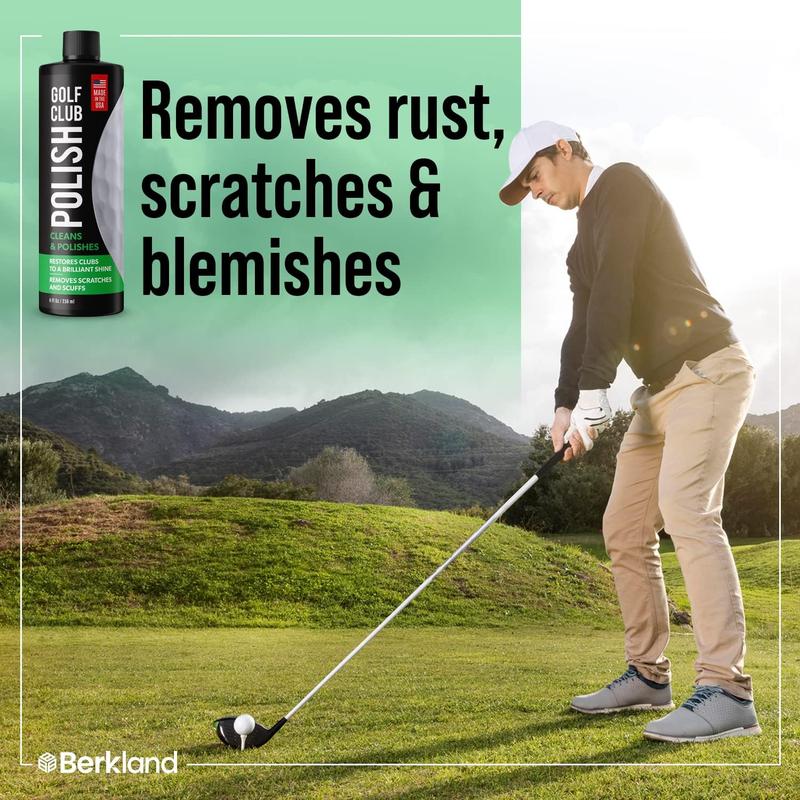 Berkland Golf Club Polish - Instant Golf Club Cleaner and Golf Club Scratch Remover