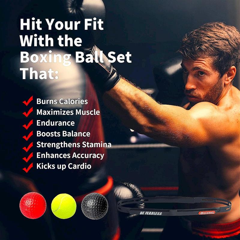 Boxing Reflex Ball for Adults, Sports Reaction Balls,Speed Flex,Boxing Machine,Boxing Training Ball,Improve Hand Eye Coordination, Punching Speed