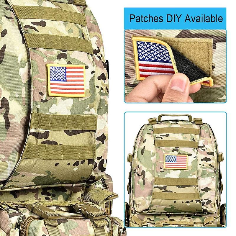 Tactical Backpack Military Army Rucksack 60L Large Assault Pack Detachable Molle Bag