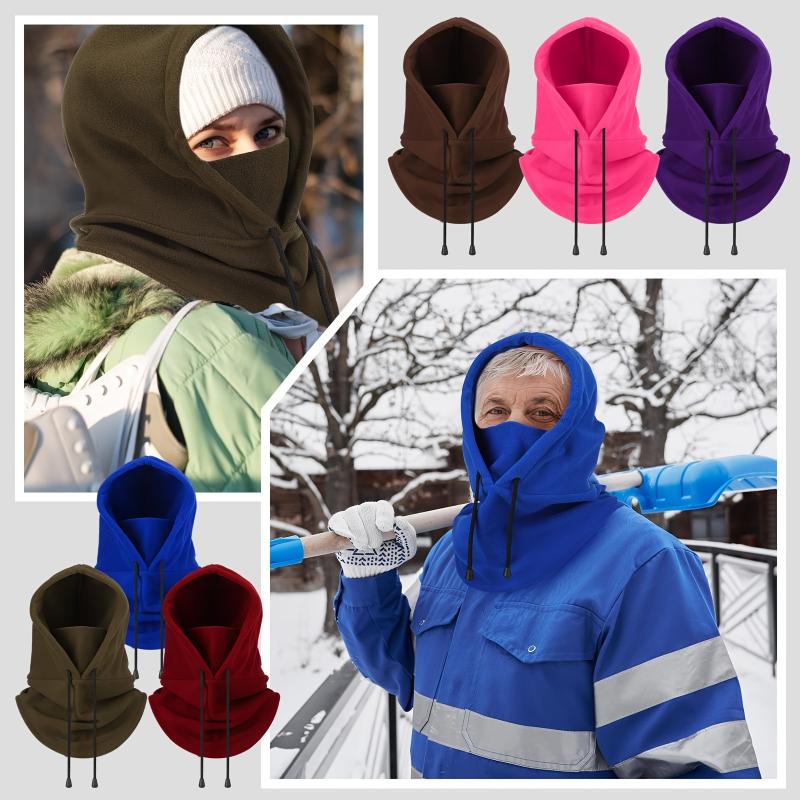 1pc Balaclava Windproof Winter Face Mask Warm Fleece Ski Mask Hat Fleece Winter Face Warmer Neck Warmer For Outdoor Cold Weather Motorcycle Bike Cycling For Women & Men