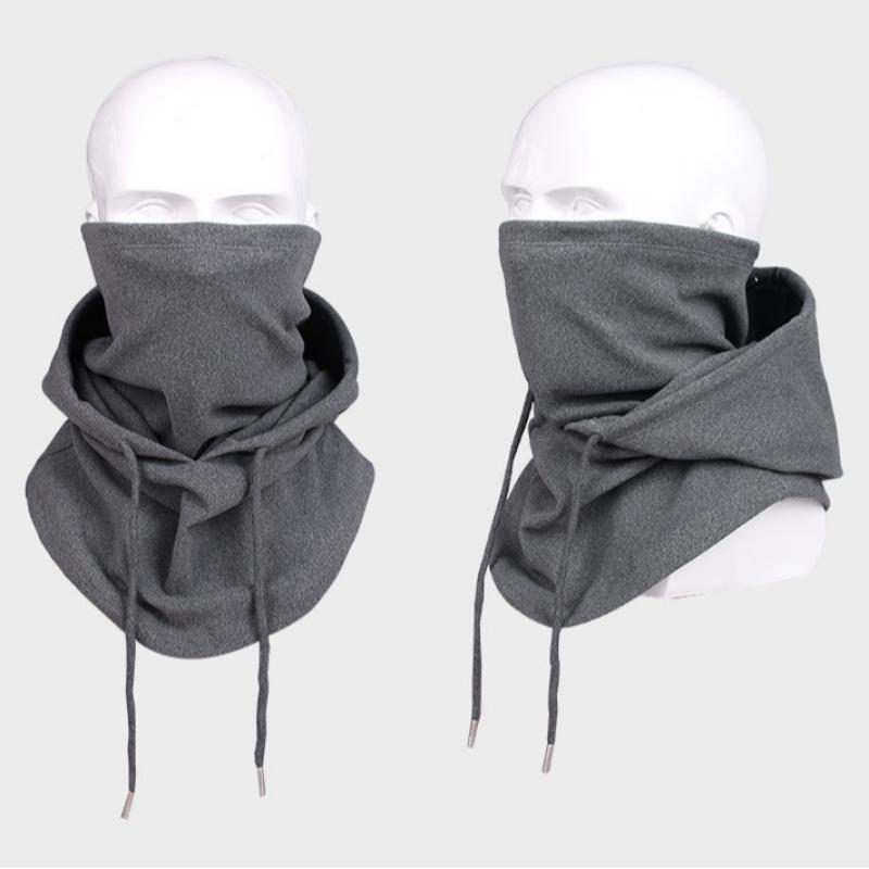 Solid Color Balaclava Hat, Windproof Breathable Face Mask, Outdoor Sports Cold & Warm Integrated Bib Mask for Skiing Cycling Running