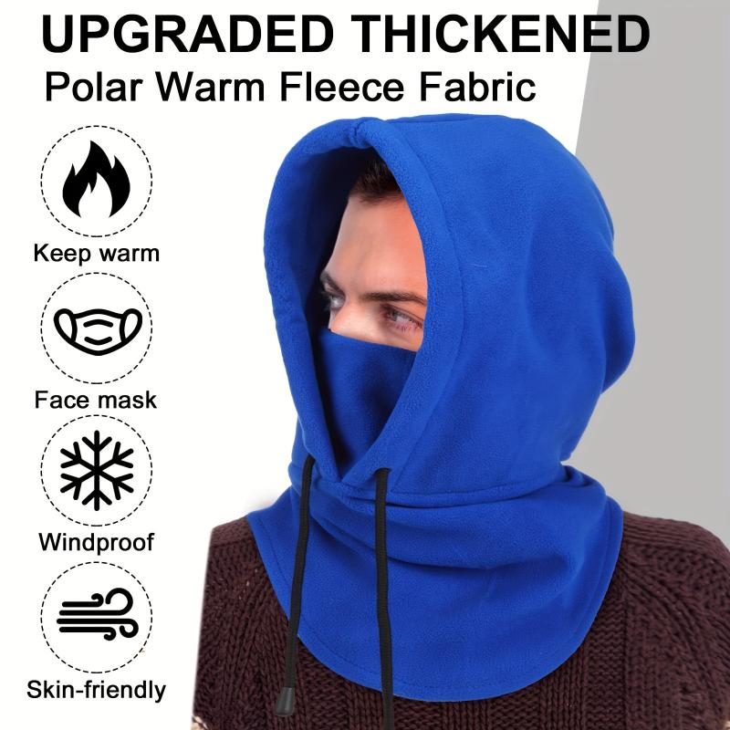 1pc Balaclava Windproof Winter Face Mask Warm Fleece Ski Mask Hat Fleece Winter Face Warmer Neck Warmer For Outdoor Cold Weather Motorcycle Bike Cycling For Women & Men