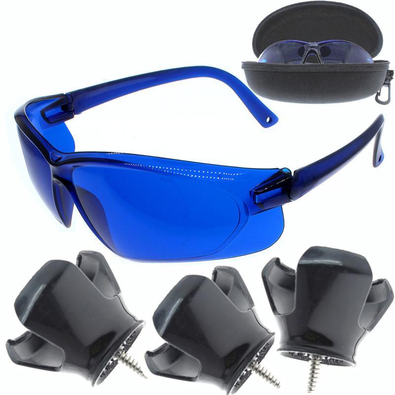 Golf Ball Finder, Including a Pair of Locating Glasses and 3 Counts Golf Ball Retriever, Golf Pick up Tool