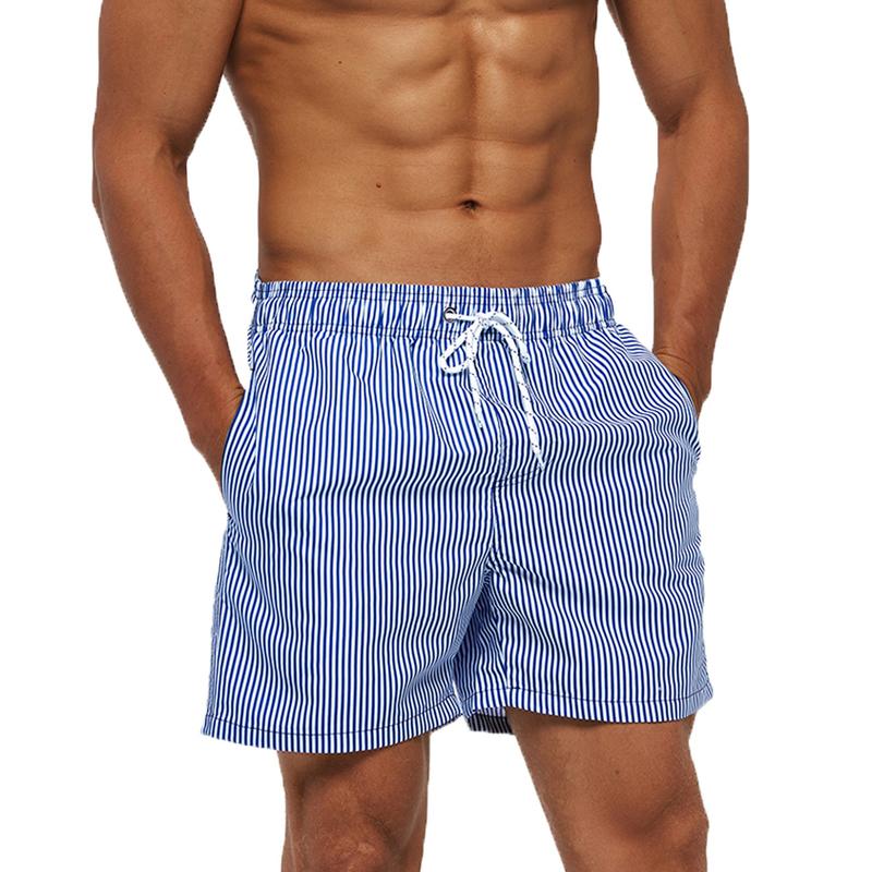 14.99 SILKWORLD Men's Hawaiian Beach Shorts Quick Dry Swimming Trunks Bathing Suit Swimwear with Pockets Machine Washable Wind-Resistant above the knee