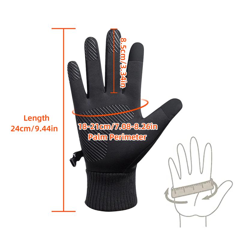 Winter Gloves Touch Screen Water Resistant Windproof Thermal for Running Cycling Driving Hiking for Men Women