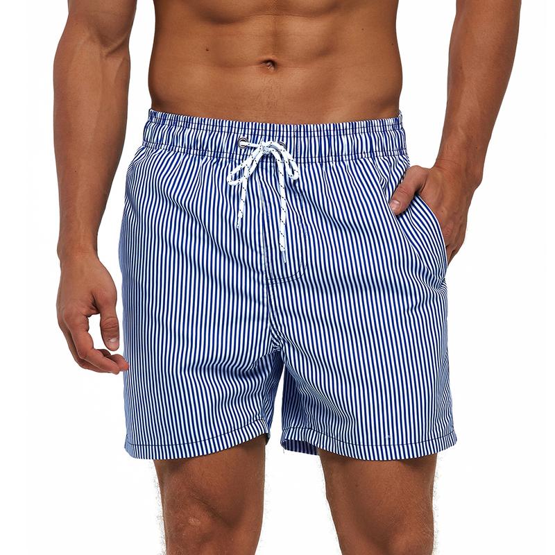 14.99 SILKWORLD Men's Hawaiian Beach Shorts Quick Dry Swimming Trunks Bathing Suit Swimwear with Pockets Machine Washable Wind-Resistant above the knee