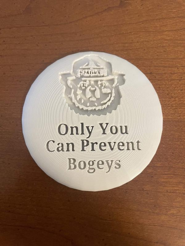 Only You Can Prevent Bogeys Disc Golf Mini