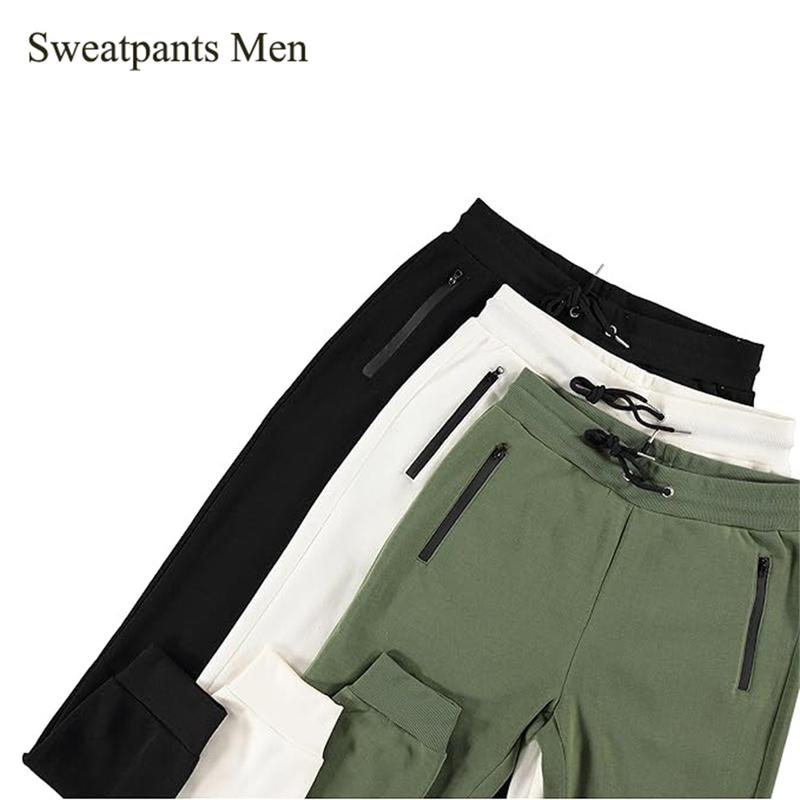 Mens 3 Pack Fleece Sports Workout Jogging Pants Zipper Pockets and Drawstring Sweatpants