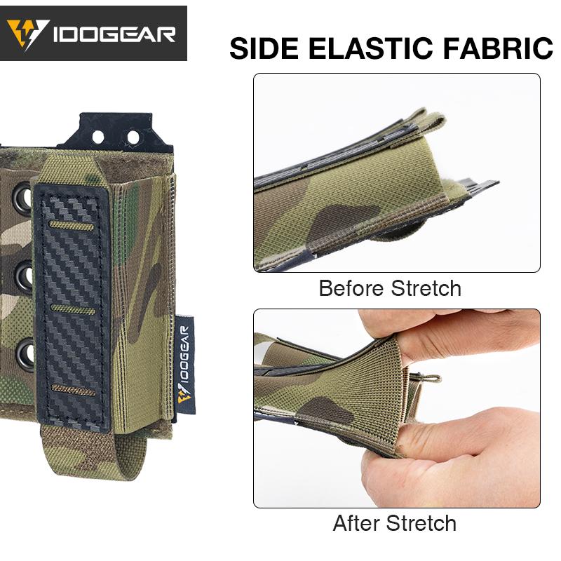 IDOGEAR Double Magazine Pouch for 9mm Quick Draw Lightweight Magazine Carrier MOLLE Magazine Pouch Camo 3590