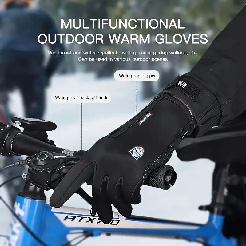 Winter Warmth Gloves - Cold & Windproof Outdoor Sports Gloves for Cycling, Skiing, Solo Travel - Touch Screen Compatible, Anti-slip, Waterproof, Unisex for Men and Women