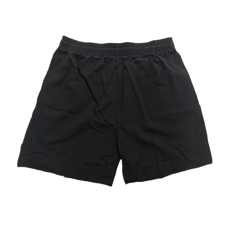 Mens Athletic Shorts Drawstring Waist Running Sports Breathable Trunks With Zipper Pockets