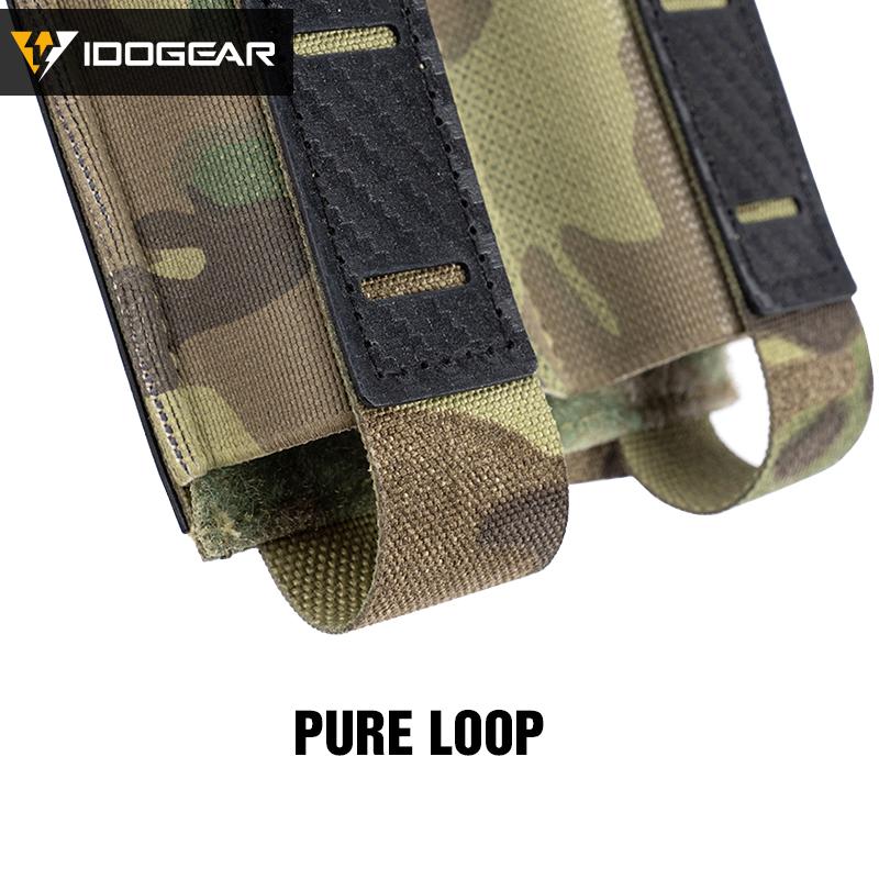 IDOGEAR Double Magazine Pouch for 9mm Quick Draw Lightweight Magazine Carrier MOLLE Magazine Pouch Camo 3590