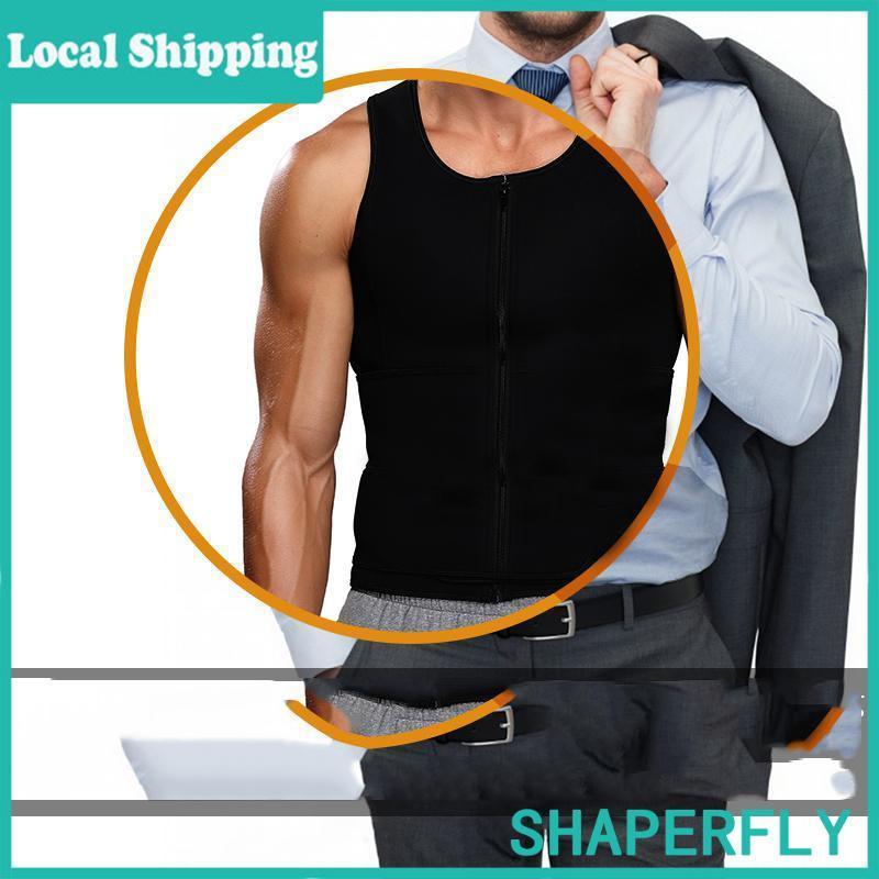 Mens Waist Trainer Sauna Vest Men  Body Shaper Sweat Vest For Men Sport Plus Size