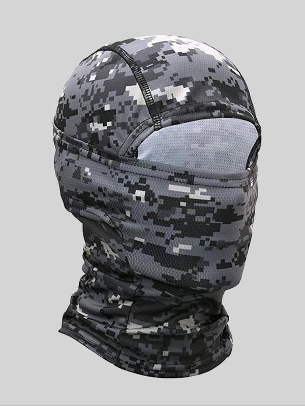 Unisex's Camo Plants Print Full Face Mask, Breathable Face Mask for Men & Women, Outdoor Sports Face Cover for Motorcycle Bicycle, Sports & Outdoor Clothing Accessories