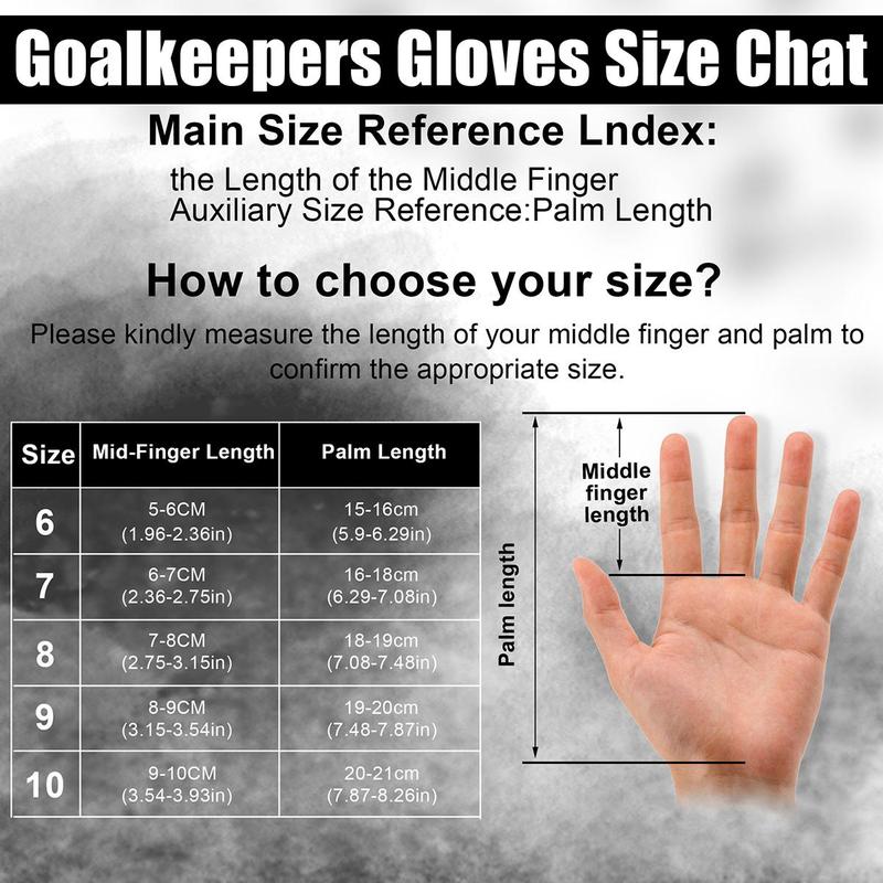 Professional Soccer Goalkeeper Gloves, 1 Pair Breathable Comfortable Football Gloves, High Performance Goalkeeper Glove Equipment