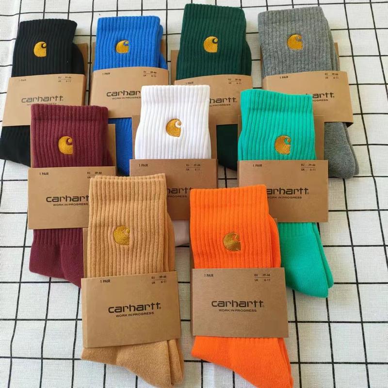 Unisex Towel Bottom Embroidered Simple Sports Socks