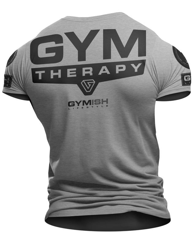 098. Gym Therapy Back Design Funny Workout Gym T-Shirt for Men