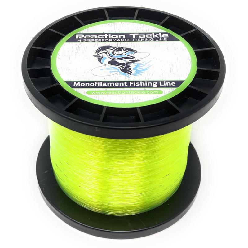 Reaction Tackle Nylon Monofilament Fishing Line - 1 Pound Jumbo Spools