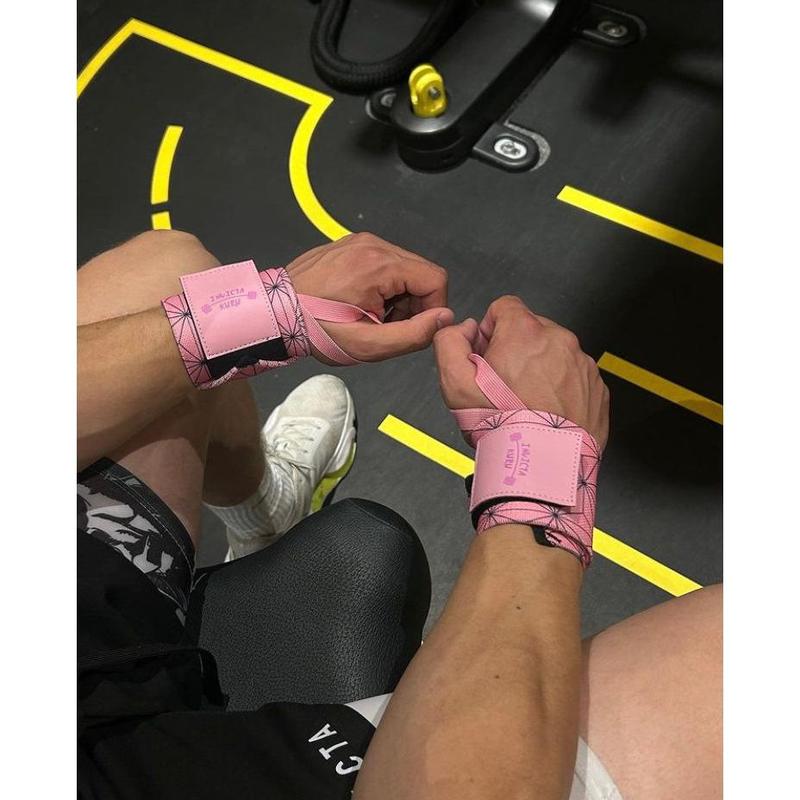 Pink Pattern Wrist Wraps