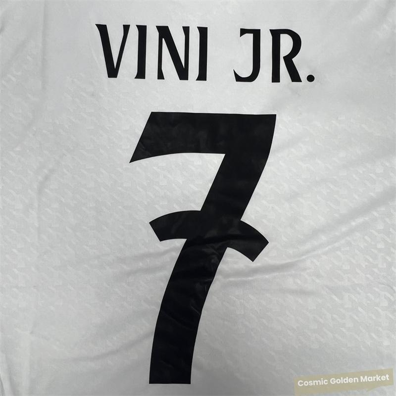 2425  Home White No. 7 VINI JR  Short Sleeve Soccer Jerseys