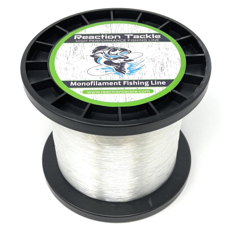 Reaction Tackle Nylon Monofilament Fishing Line - 1 Pound Jumbo Spools