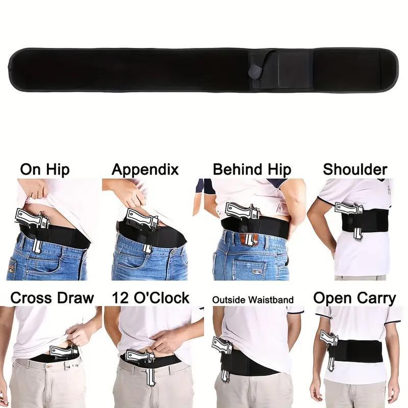 Waist Belt Bag, Multifunctional Tactical Belt, Invisible Waist Pouch for Outdoor Hiking, Sports Storage Bag for Men & Women