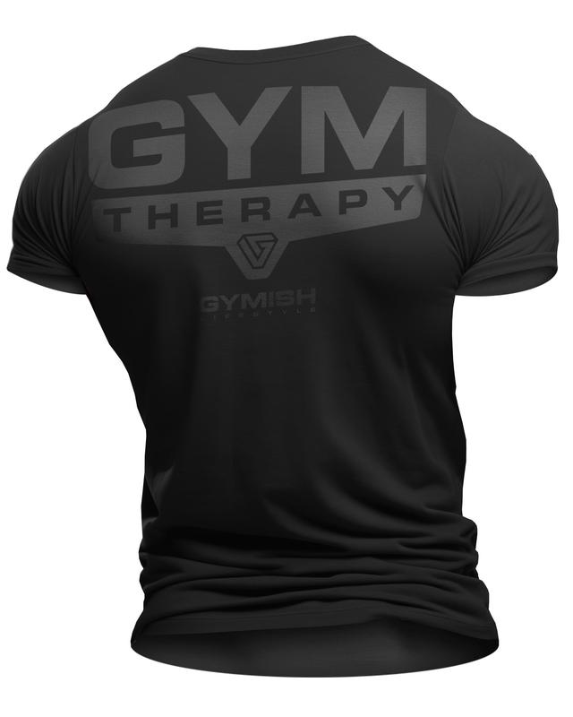 098. Gym Therapy Back Design Funny Workout Gym T-Shirt for Men