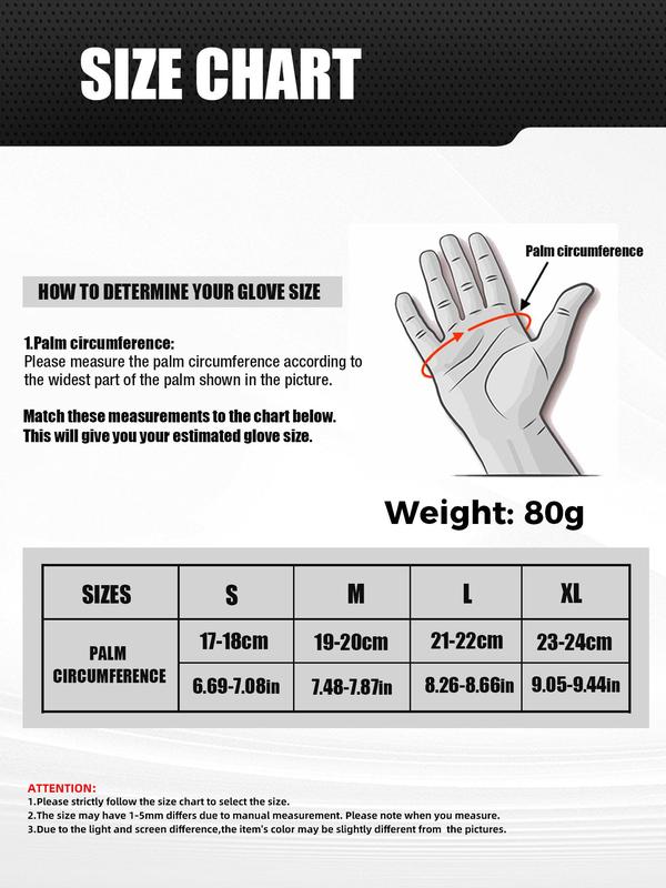 Outdoor Sports Gloves, Full Finger Gloves, Anti-slip Lightweight Protective Equipment for Men & Women, Bicycle Hiking Camping Climbing Cycling Work Gear