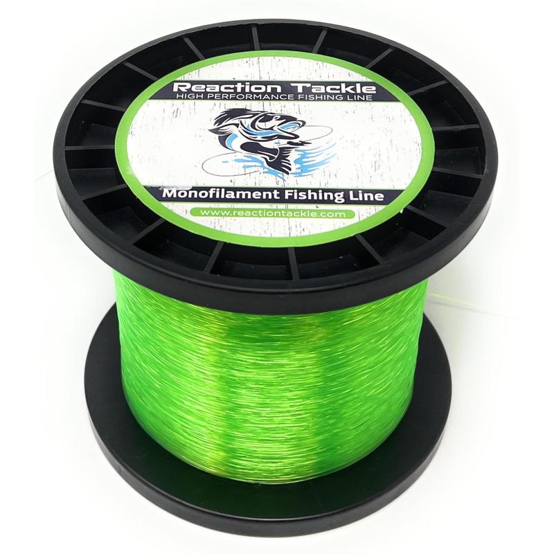 Reaction Tackle Nylon Monofilament Fishing Line - 1 Pound Jumbo Spools