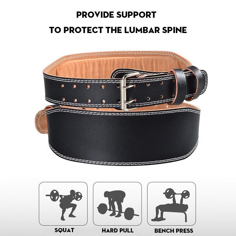 Adjustable Gym Belt, PU Leather Lifting Belt, Sports Belt for Squat, Muscle Training, Fitness Equipment Accessories