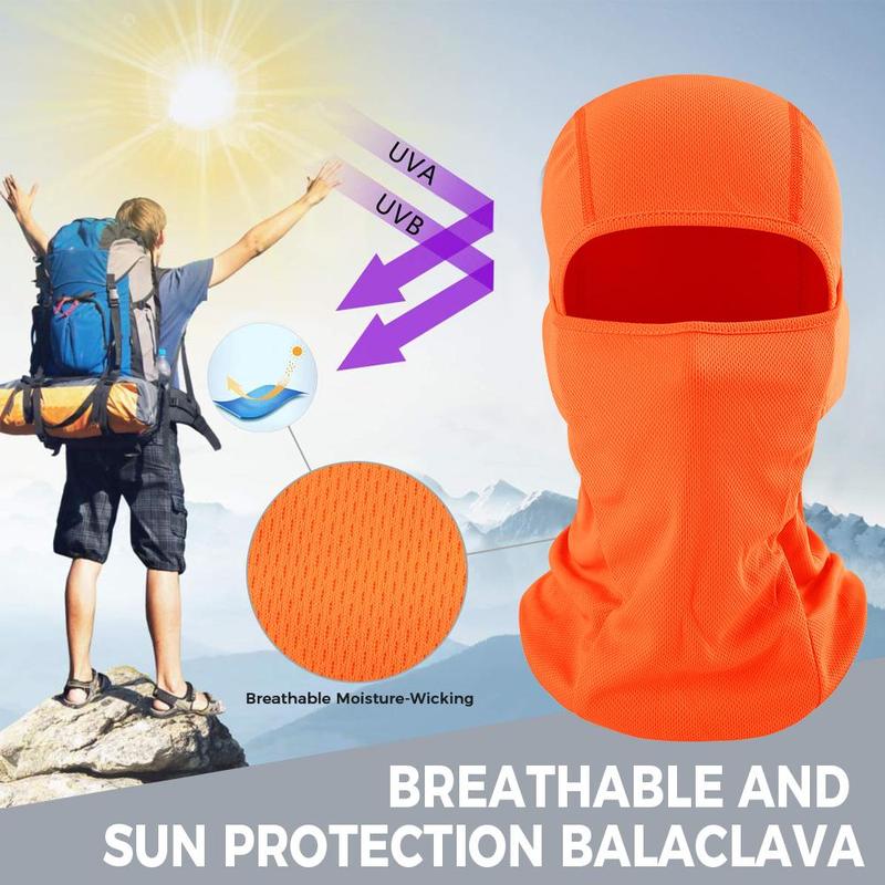 Balaclava Hat, 2 Counts Breathable Full Face Mask, UV Protection Headwear for Outdoor Sports Travel Riding Fishing Motorcycle Cycling