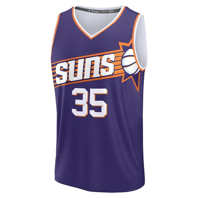 Phoenix Suns NO.35Kevin Durant Fanatics Purple Fast Break  Player Jersey