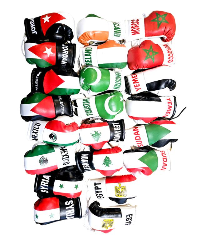 Country Flag Mini Boxing Gloves For Hanging