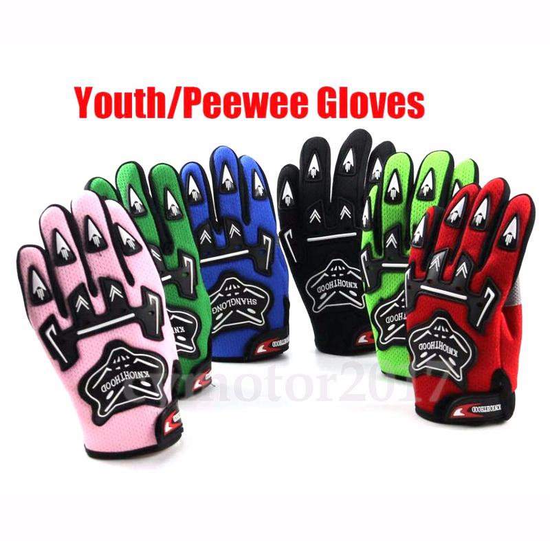 Children Kids Full Finger Gloves Motorcycle Dirt Bike Riding Gloves Protective Gear Comfortable S-L