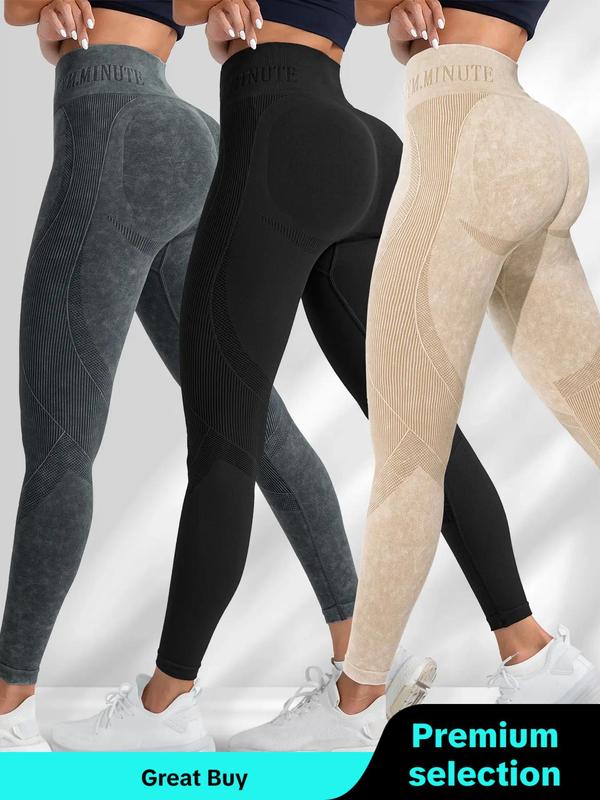 Women's Solid Sports High Waisted Leggings , Sporty High Stretch Leggings, Ladies Activewear, Workout Leggings, Summer Gym Yoga Outfits for Women, Womenswear, Tummy Control