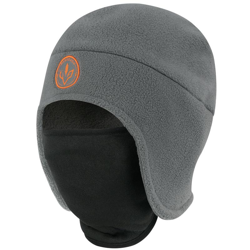 Soft Fleece 2-in-1 Hat with Ski Mask & Ear Flaps – Winter Beanie for Men & Women, Ideal for Ice Fishing, Hunting, and Cold Weather