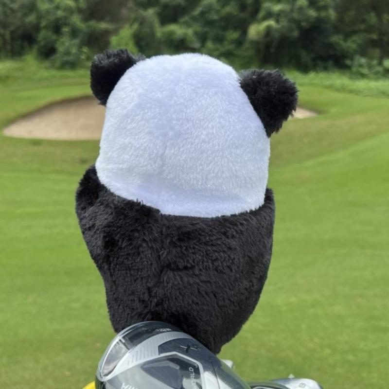 Panda Design Golf Headcover (1 Count), Soft Plush Golf Head Cover, Golf Accessories for Men & Women