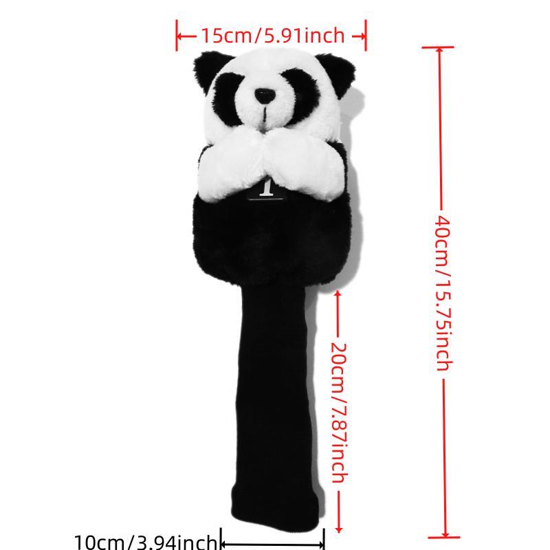 Panda Design Golf Headcover (1 Count), Soft Plush Golf Head Cover, Golf Accessories for Men & Women