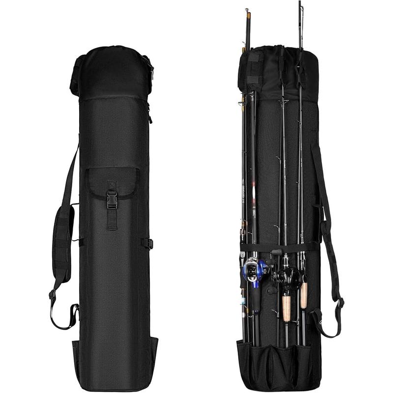 Fishing Rod Carrier Fishing Pole Bag Reel Organizer Case Storage Bag for Fishing Gear and Equipment and Traveling, A Fishing Gifts for Men, Family Father, Daughter and Friends