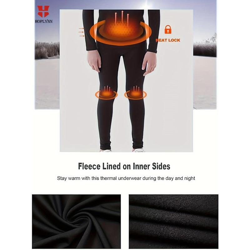 4 Pack Youth Boys Compression Leggings - Fleece Lined, Warm Base Layer - For Active Kids - Suitable for Winter Sports & Outdoor Activities - Great Gift for Boys