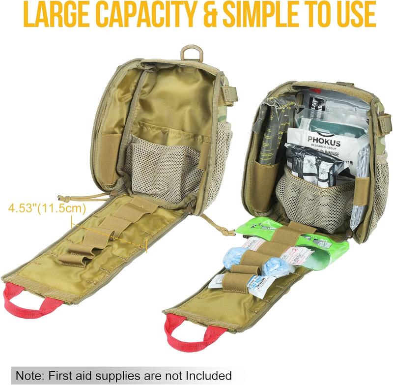 OneTigris Molle Pouch, Large Outdoor Empty Molle Pouch Bag Waist Bag - EMP01